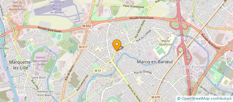 localisation de l'entreprise ETS DELOBEL à MARCQ-EN-BARŒUL