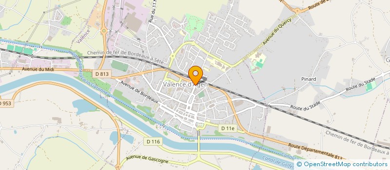 localisation de l'entreprise ETS DELPOUYS à VALENCE