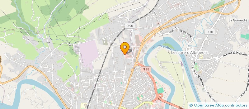 localisation de l'entreprise ETS DEMAZURE à ALBI