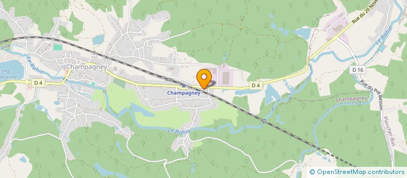 localisation de l'entreprise ETS DENIS BEURIER J.M RICHARD  CHAMPAGNEY