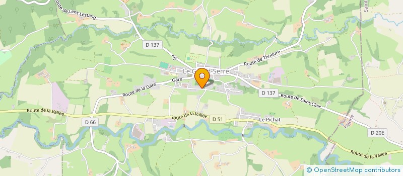localisation de l'entreprise ETS DESFONDS à LE GRAND-SERRE