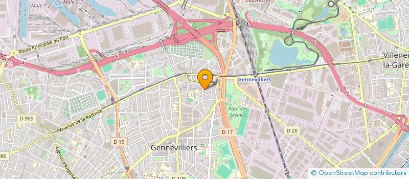 localisation de l'entreprise ETS DESIRE MATHET à GENNEVILLIERS