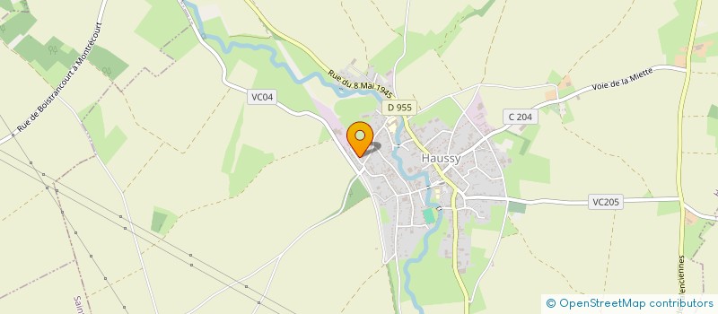 localisation de l'entreprise ETS DETRIVIERE à HAUSSY