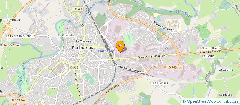 localisation de l'entreprise ETS DIS DIET SA  PARTHENAY