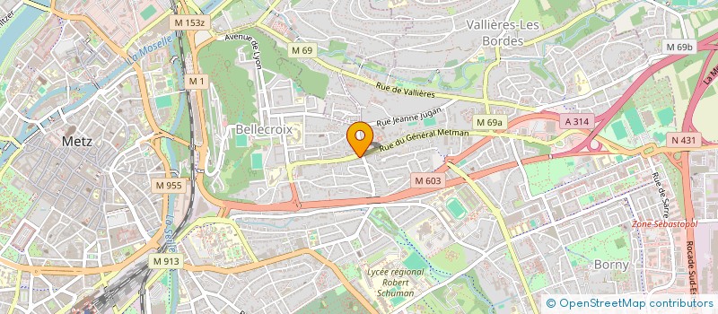 localisation de l'entreprise ETS DITSCHEID  METZ