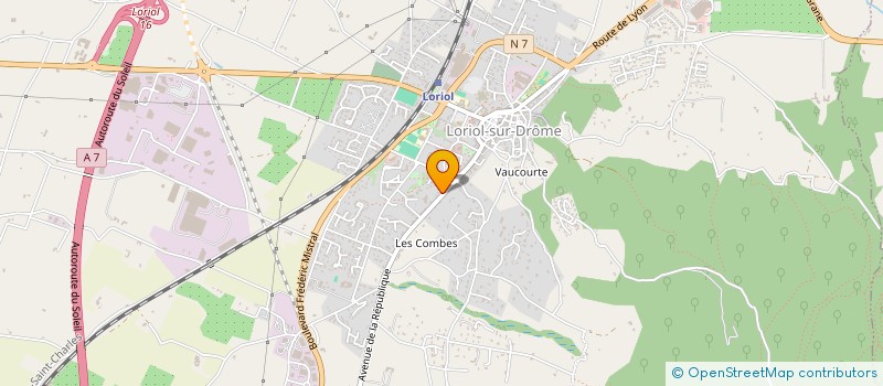localisation de l'entreprise ETS DOMINIQUE MARTIN à LORIOL-SUR-DROME