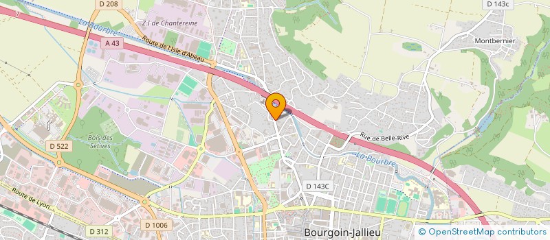 localisation de l'entreprise ETS DORNON GRAVURE INDUSTR  BOURGOIN-JALLIEU