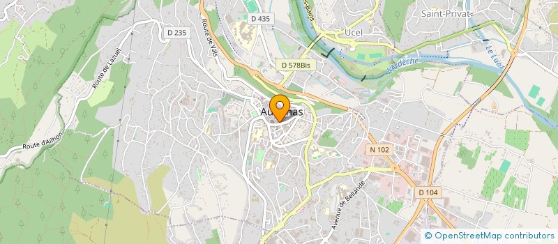 localisation de l'entreprise ETS DOUILLARD à AUBENAS