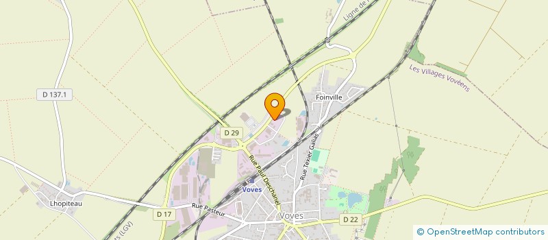 localisation de l'entreprise ETS DREUX GARDEN à LES VILLAGES VOVEENS