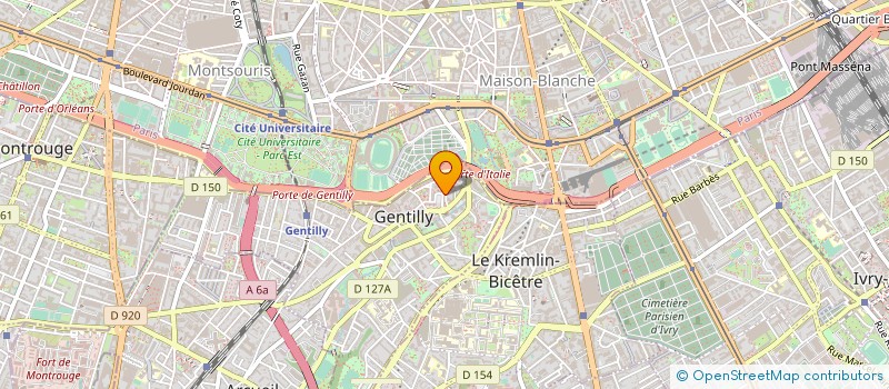 localisation de l'entreprise ETS DU LIVRE ARABE AL HOUDA  GENTILLY