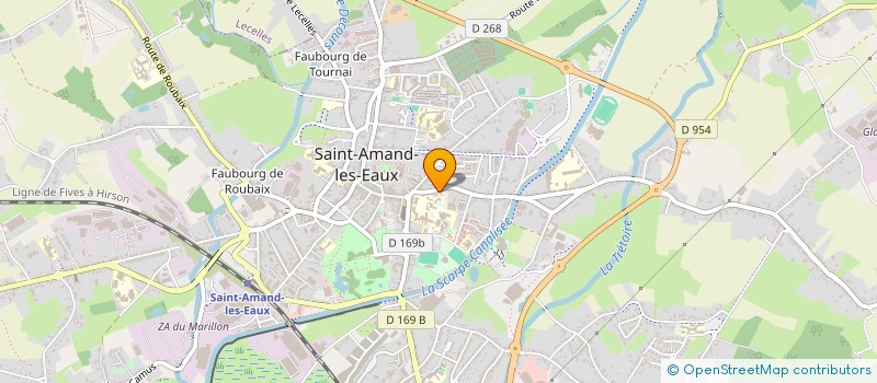 localisation de l'entreprise ETS DUFOUR ET GRAVET à SAINT-AMAND-LES-EAUX