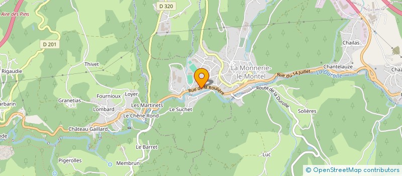 localisation de l'entreprise ETS DUMAS à LA MONNERIE-LE-MONTEL