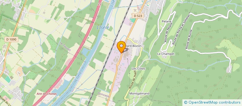 localisation de l'entreprise ETS DUMAS GARAGE AUTOCARS ET TRANSPORTS  GONCELIN