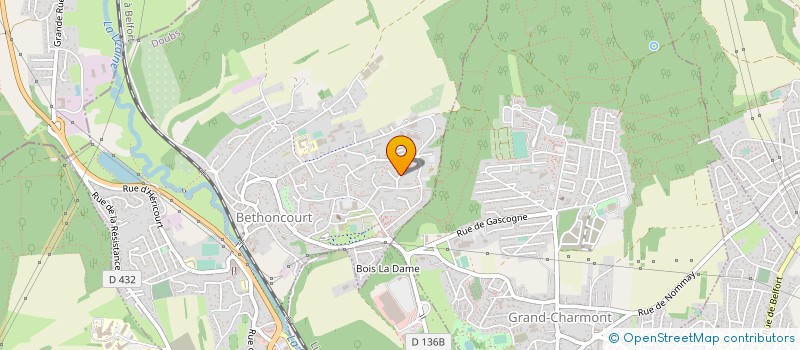 localisation de l'entreprise ETS DUPASQUIER FIEUTELOT à BETHONCOURT