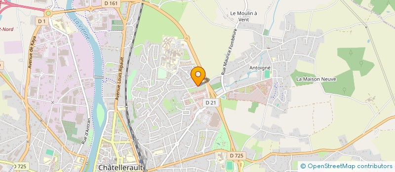 localisation de l'entreprise ETS EBERLE à CHATELLERAULT