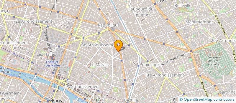 localisation de l'entreprise ETS ED OURSEYRE à PARIS