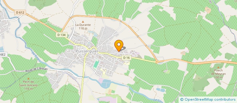localisation de l'entreprise ETS ELECTRO GORGONI à PUISSERGUIER