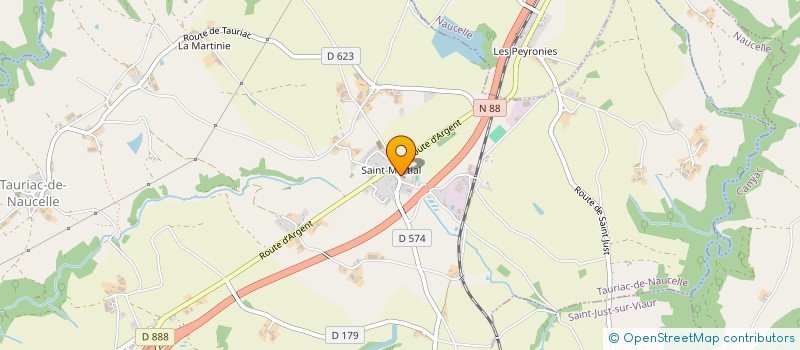 localisation de l'entreprise ETS ENJALBERT à TAURIAC-DE-NAUCELLE
