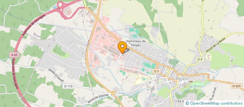 localisation de l'entreprise ETS ESTENAVES à BAZAS