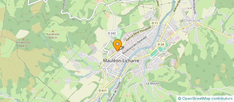 localisation de l'entreprise ETS ETCHANDY à MAULEON-LICHARRE