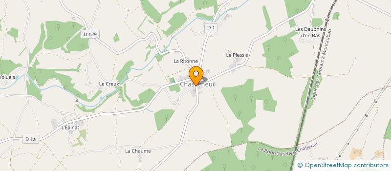 localisation de l'entreprise ETS F J C à CHASSENEUIL