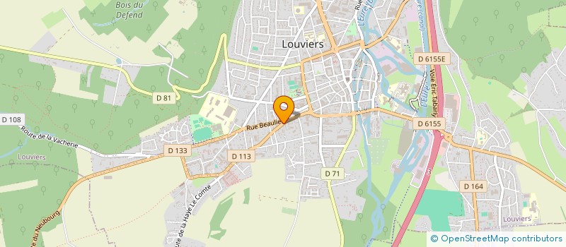 localisation de l'entreprise ETS FABRE ET FILS à LOUVIERS