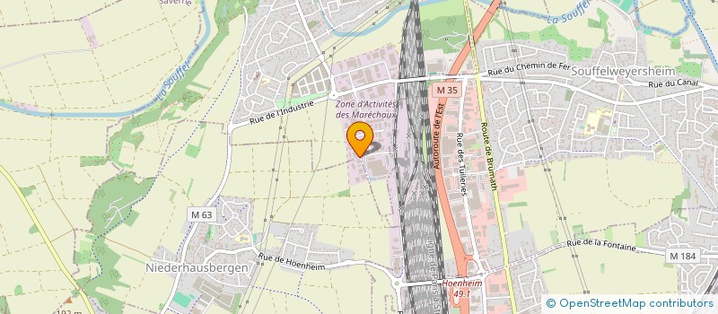 localisation de l'entreprise ETS FALIERES  MUNDOLSHEIM