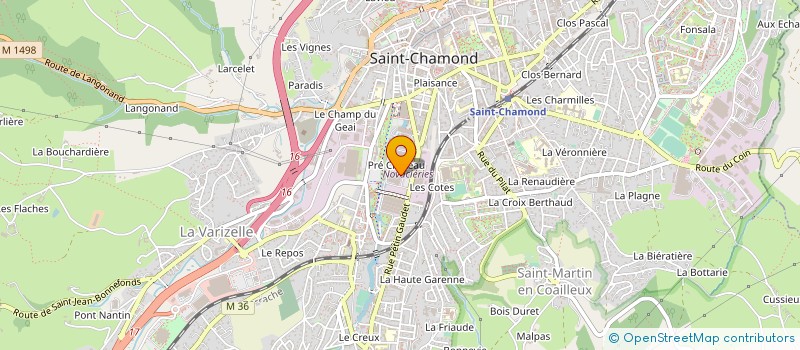 localisation de l'entreprise ETS FAURE PERE ET FILS à SAINT-CHAMOND
