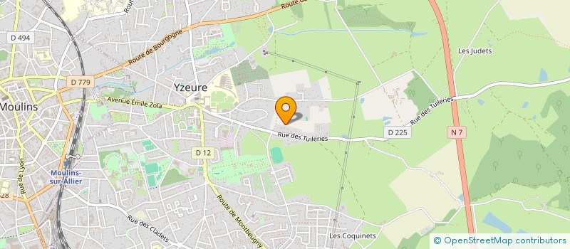 localisation de l'entreprise ETS FAVIER BOURBONNAIS RADIATEURS à YZEURE