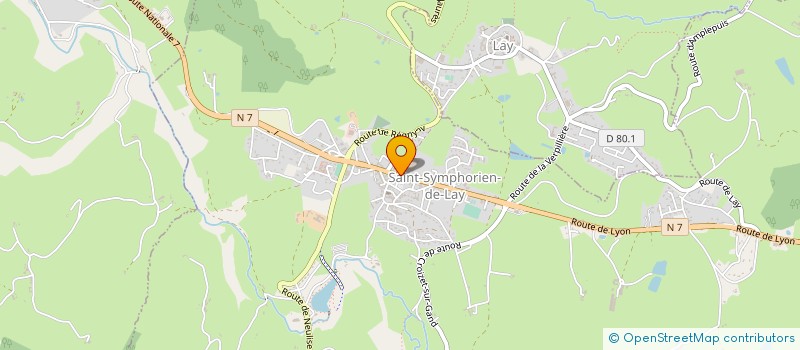 localisation de l'entreprise ETS FAVRICHON ET VIGNON à SAINT-SYMPHORIEN-DE-LAY