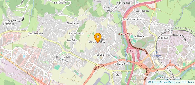 localisation de l'entreprise ETS FEMENIA C. DOS SANTOS LUIS  EPAGNY METZ-TESSY