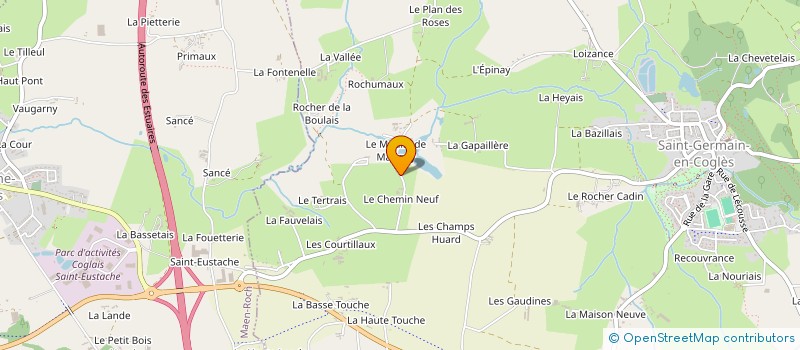 localisation de l'entreprise ETS FERARD à SAINT-GERMAIN-EN-COGLES