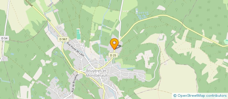 localisation de l'entreprise ETS FERNANDEZ FRANCOIS  BRUYERES-ET-MONTBERAULT