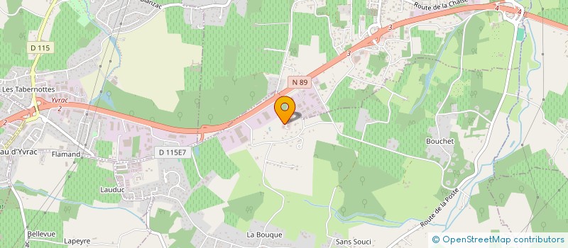 localisation de l'entreprise ETS FIDAN  POMPIGNAC