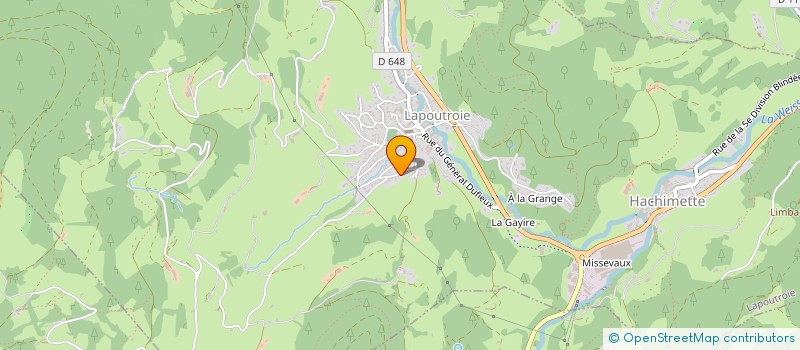 localisation de l'entreprise ETS FILPRO à LAPOUTROIE