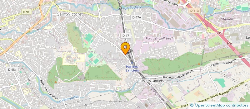 localisation de l'entreprise ETS FLANDIN  SAINT-VICTORET