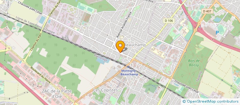 localisation de l'entreprise ETS FLEURY  BEAUCHAMP