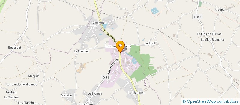 localisation de l'entreprise ETS FMO  QUESSOY