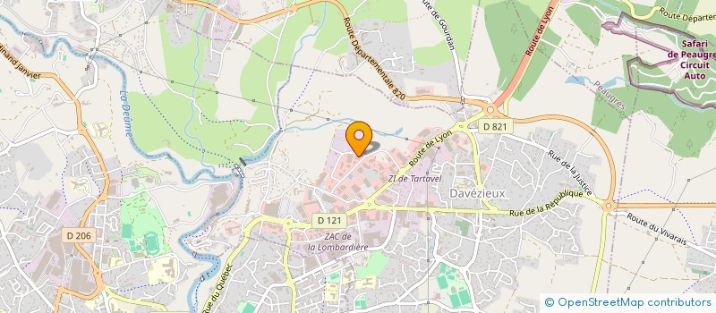 localisation de l'entreprise ETS FOMBONNE à DAVEZIEUX