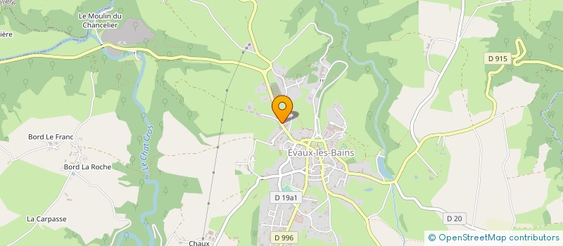 localisation de l'entreprise ETS FONTVIELLE SAS à EVAUX-LES-BAINS