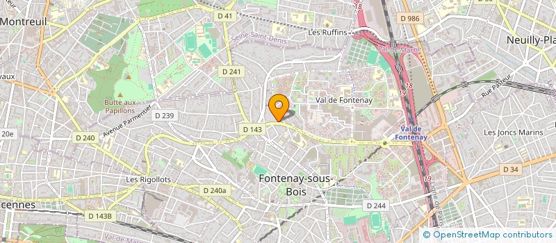 localisation de l'entreprise ETS FORMATIONS à FONTENAY-SOUS-BOIS