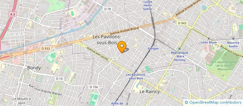 localisation de l'entreprise ETS FORTUNATO  LES PAVILLONS-SOUS-BOIS