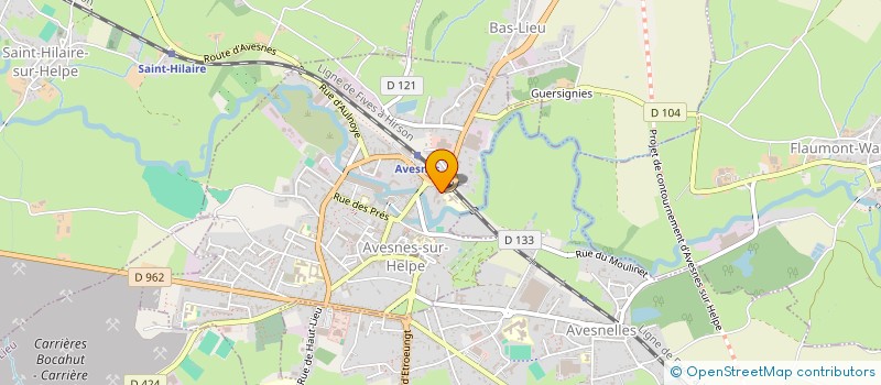 localisation de l'entreprise ETS FOSSE LOISEAU à AVESNES-SUR-HELPE