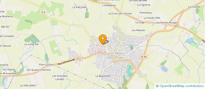 localisation de l'entreprise ETS FOUREL COLLIN à SAINT-MELOIR-DES-ONDES
