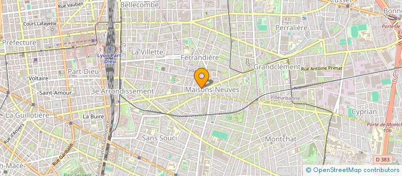 localisation de l'entreprise ETS FOURNIER ARTISANS  LYON