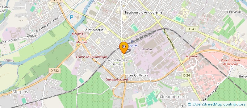 localisation de l'entreprise ETS FOURNIER DAVID  CHATEAUBERNARD