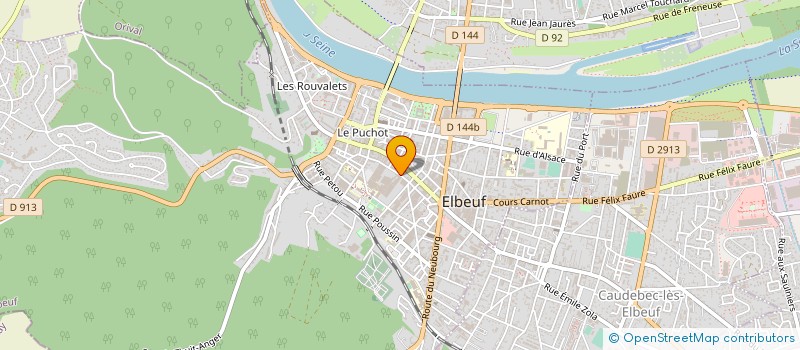 localisation de l'entreprise ETS FRAENCKEL ET HERZOG  ELBEUF