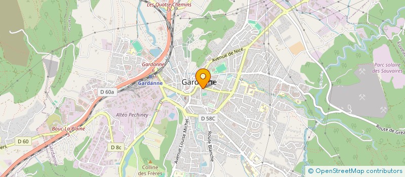 localisation de l'entreprise ETS FRANCHI  GARDANNE