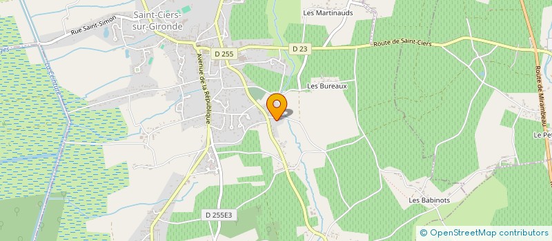 localisation de l'entreprise ETS FRANCOIS ARNAUD SARL à SAINT-CIERS-SUR-GIRONDE