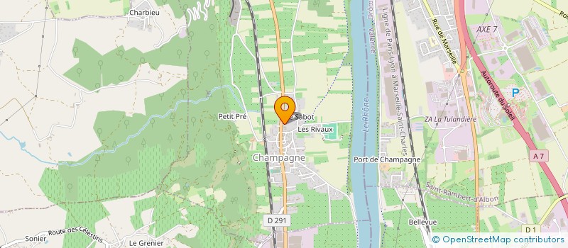 localisation de l'entreprise ETS FRANCOIS GRENIER  CHAMPAGNE